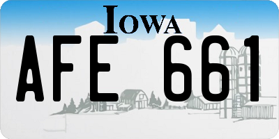 IA license plate AFE661