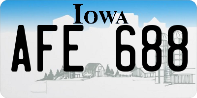 IA license plate AFE688