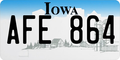 IA license plate AFE864