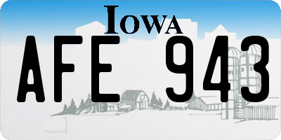 IA license plate AFE943