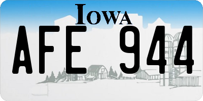 IA license plate AFE944