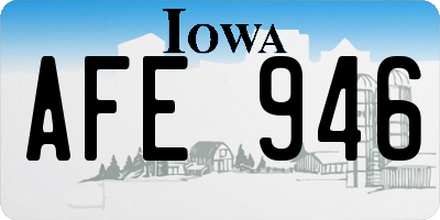 IA license plate AFE946