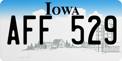 IA license plate AFF529