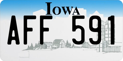 IA license plate AFF591