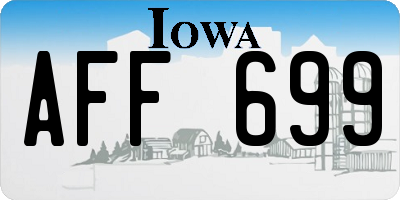 IA license plate AFF699