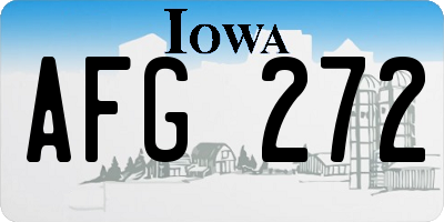 IA license plate AFG272