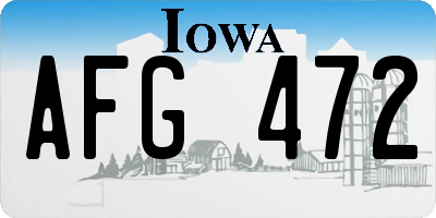 IA license plate AFG472