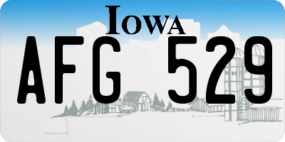 IA license plate AFG529