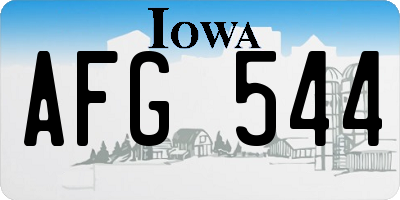 IA license plate AFG544