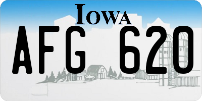 IA license plate AFG620