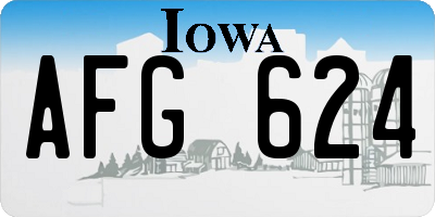 IA license plate AFG624