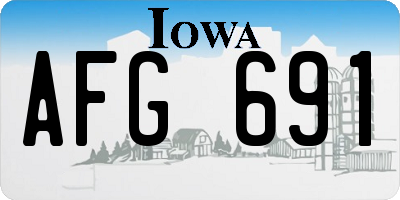 IA license plate AFG691