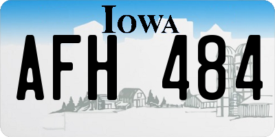 IA license plate AFH484
