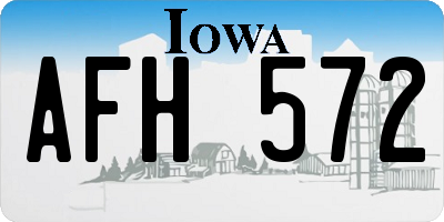 IA license plate AFH572