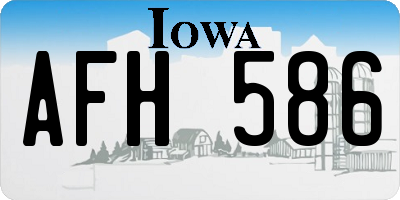 IA license plate AFH586
