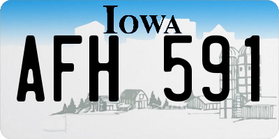 IA license plate AFH591