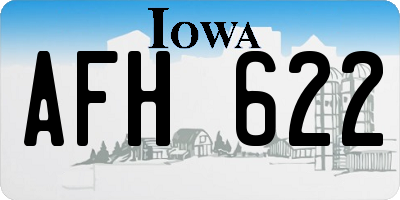 IA license plate AFH622