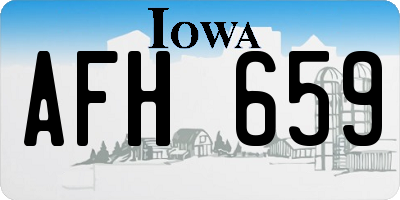 IA license plate AFH659