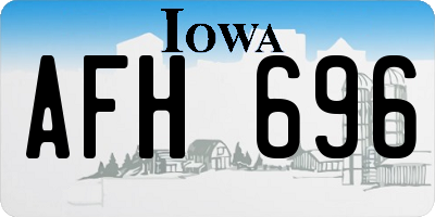 IA license plate AFH696