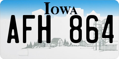 IA license plate AFH864