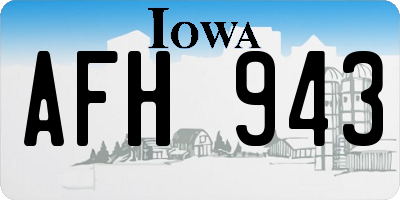 IA license plate AFH943