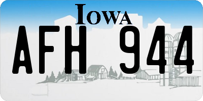 IA license plate AFH944