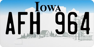 IA license plate AFH964