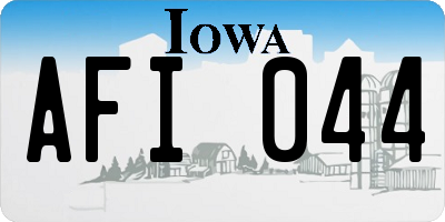 IA license plate AFI044