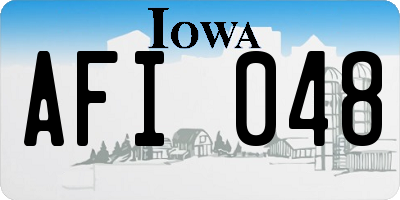 IA license plate AFI048