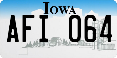 IA license plate AFI064