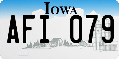 IA license plate AFI079