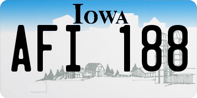 IA license plate AFI188