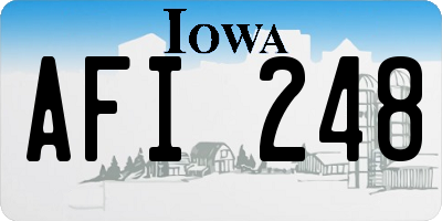 IA license plate AFI248