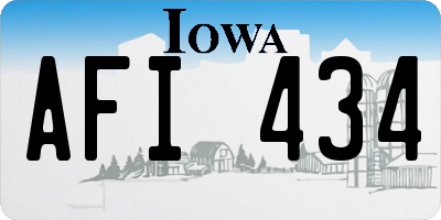 IA license plate AFI434