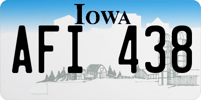 IA license plate AFI438
