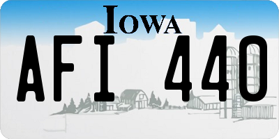 IA license plate AFI440