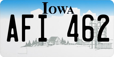 IA license plate AFI462