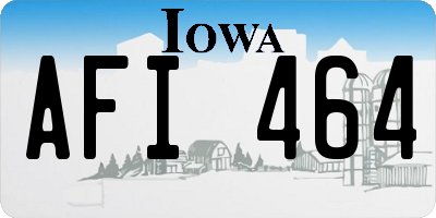 IA license plate AFI464