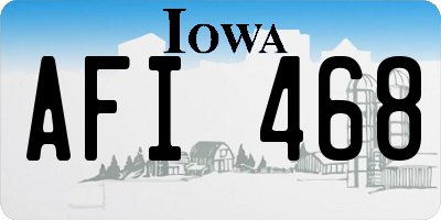 IA license plate AFI468