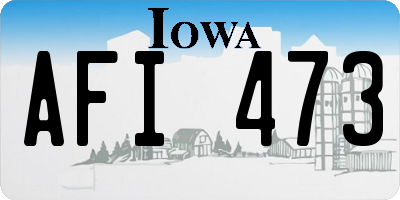 IA license plate AFI473