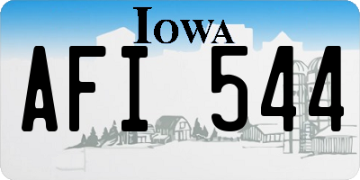 IA license plate AFI544