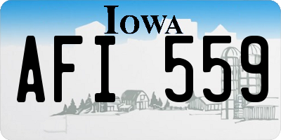 IA license plate AFI559