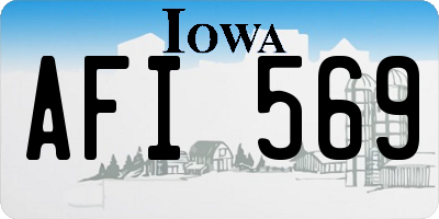 IA license plate AFI569