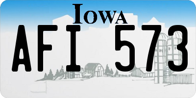 IA license plate AFI573