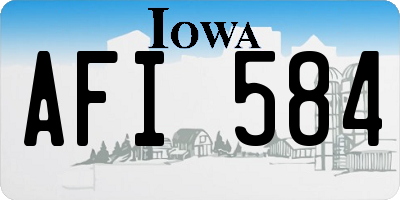 IA license plate AFI584