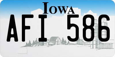 IA license plate AFI586