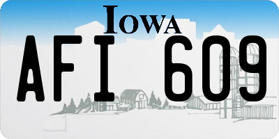 IA license plate AFI609