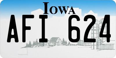 IA license plate AFI624