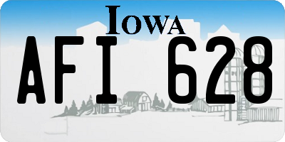 IA license plate AFI628