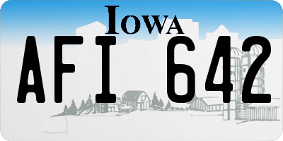 IA license plate AFI642